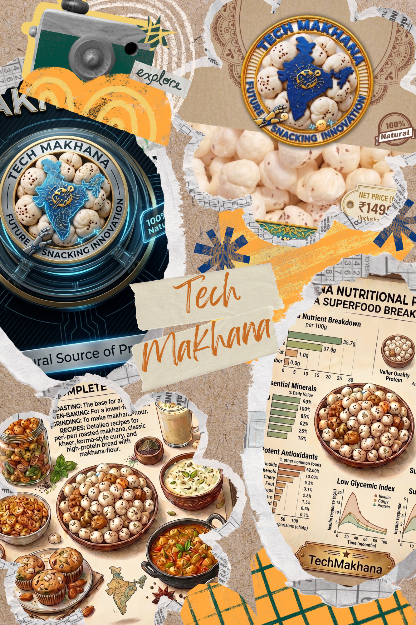 250 gram Makhana – King-Size Crunch & Nutrition | E-Health Food - Image 4