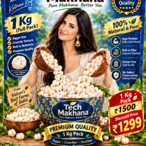 1Kg Pack Makhana–Nutritious Superfood | E-Health Food - Image 2