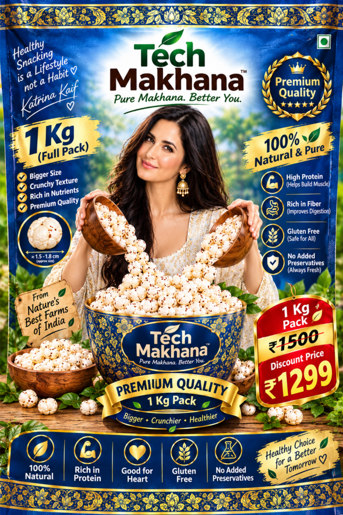 1Kg Pack Makhana–Nutritious Superfood | E-Health Food