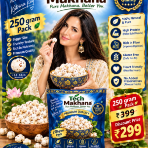 250gram Local Premium Quality 3 suta or 4 suta Pack Makhana - Image 2