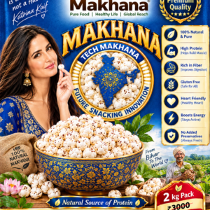 2Kg Premium Quality 5 suta or 6 suta Pack Makhana - Image 1
