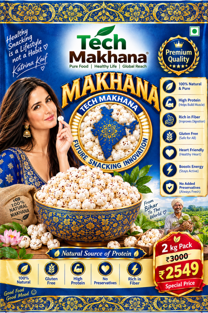 2Kg Premium Quality 5 suta or 6 suta Pack Makhana