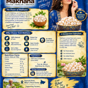 250 gram Makhana – King-Size Crunch & Nutrition | E-Health Food - Image 3