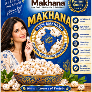 100 gram Makhana – Premium Quality Light & Crispy Nuts | E-Health Food quantity - Image 1